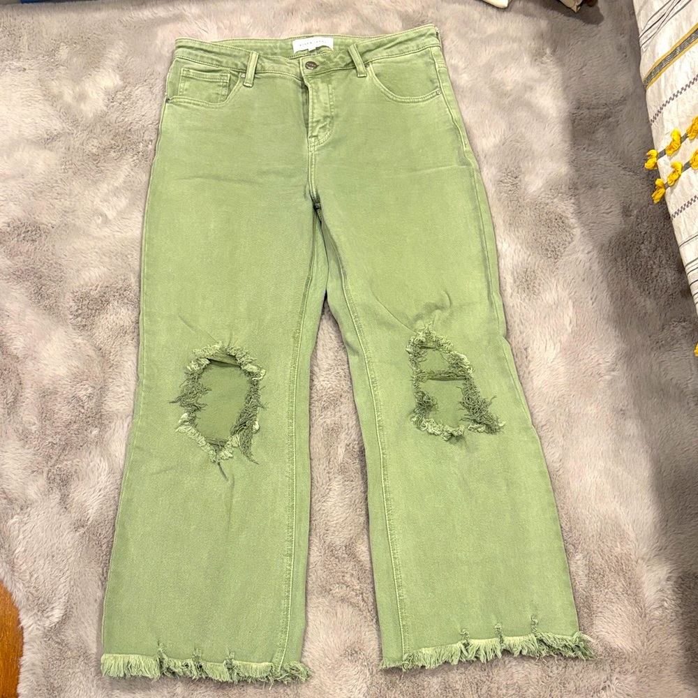 Risen Jeans size13 wait 31 Adorable green